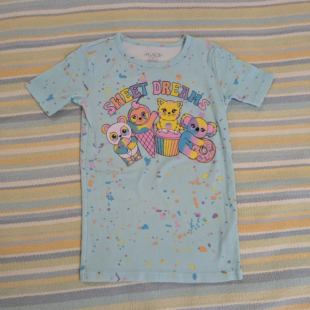 🛍️ BUNDLE ONLY | Children's Place Sweet Dreams pajama PJ top size 8